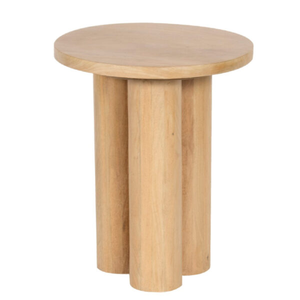 Baarlo Mango Wood Round Side Table