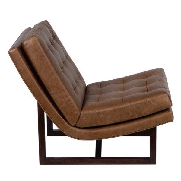 Belgian Mango Wood Leather Chair