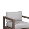 Bellisa Mango Wood 1 Seater Sofa Grey with Sunbrella Fabric