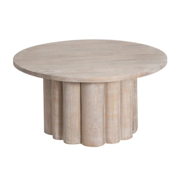 Benjamin Manog Wood Round Coffee Table