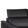 Biloxi Exotic Black Leather Love Seat Sofa