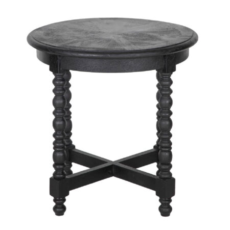 Bobbin Legs Mango Wood Round Side Table Bobbin Legs Mango Wood Round Side Table