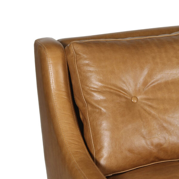 Branca Love Seat Sofa in Buff Leather