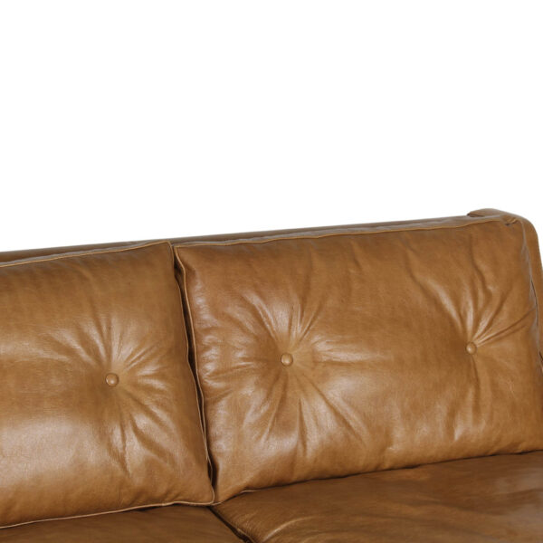 Branca Love Seat Sofa in Buff Leather