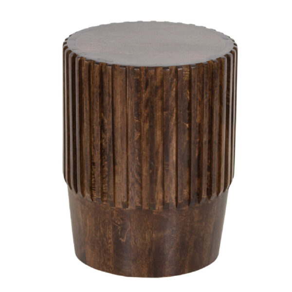 Bremen Mango Wood Side Table Walnut