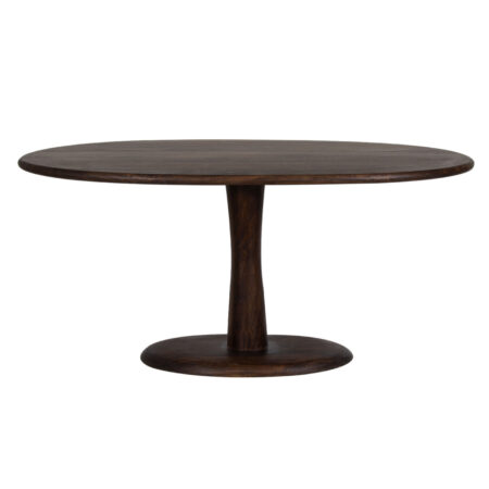 Bron Mango Wood Oval Dining Table 65"