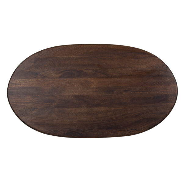 Bron Mango Wood Oval Dining Table 65