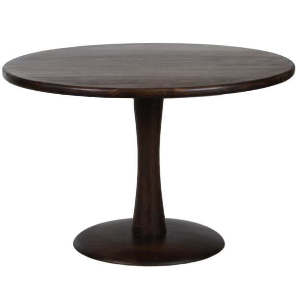 Byron Mango Wood Pedestal Round Dining Table