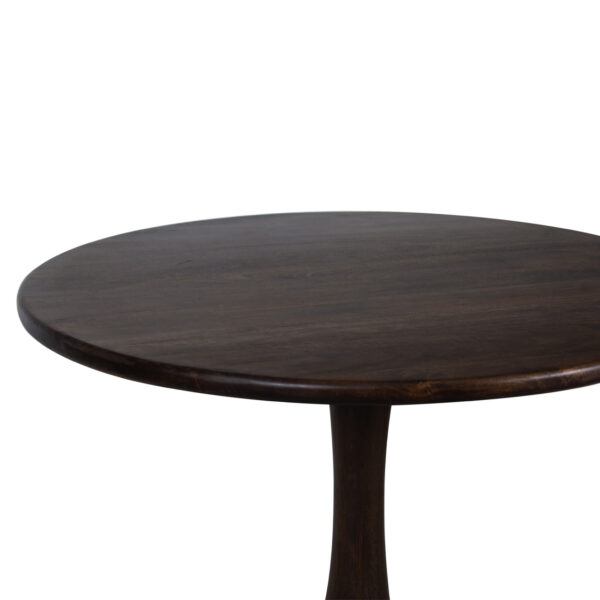 Byron Mango Wood Pedestal Round Dining Table