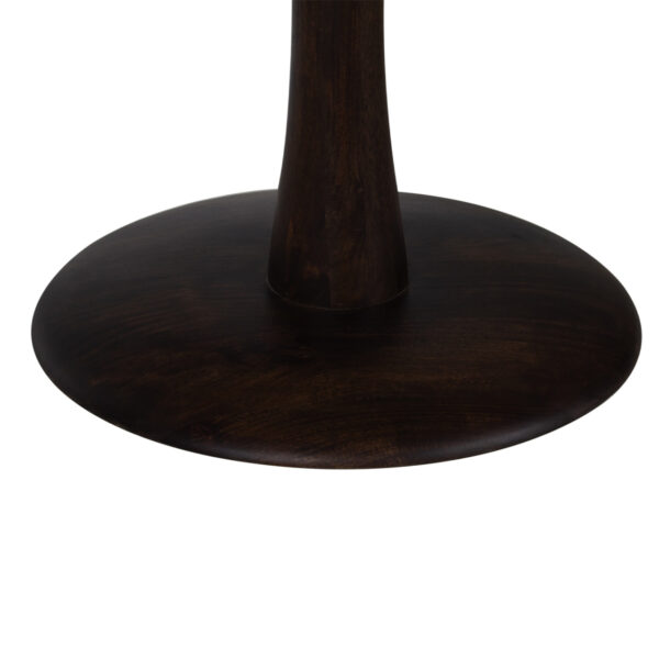 Byron Mango Wood Pedestal Round Dining Table