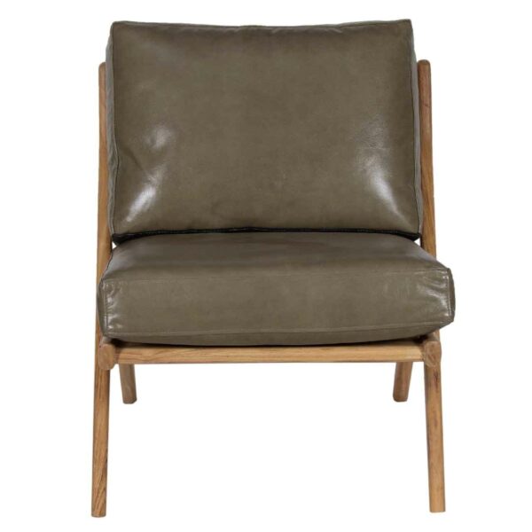 Cali Fog Leather Chair