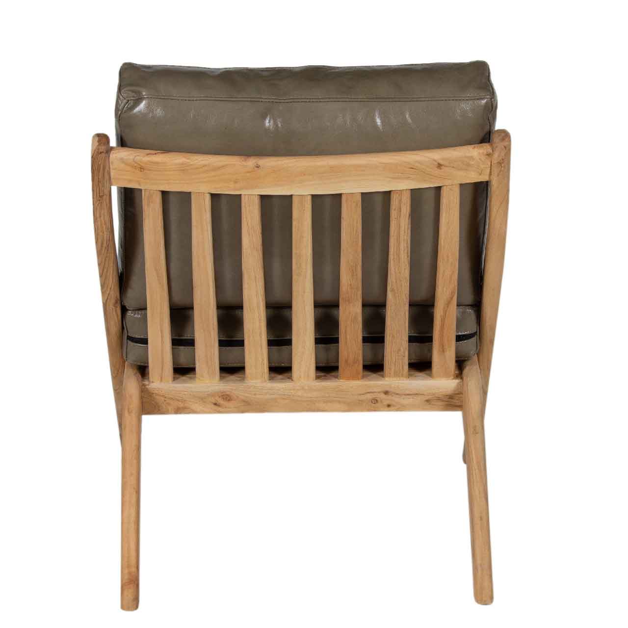 Cali Fog Leather Chair