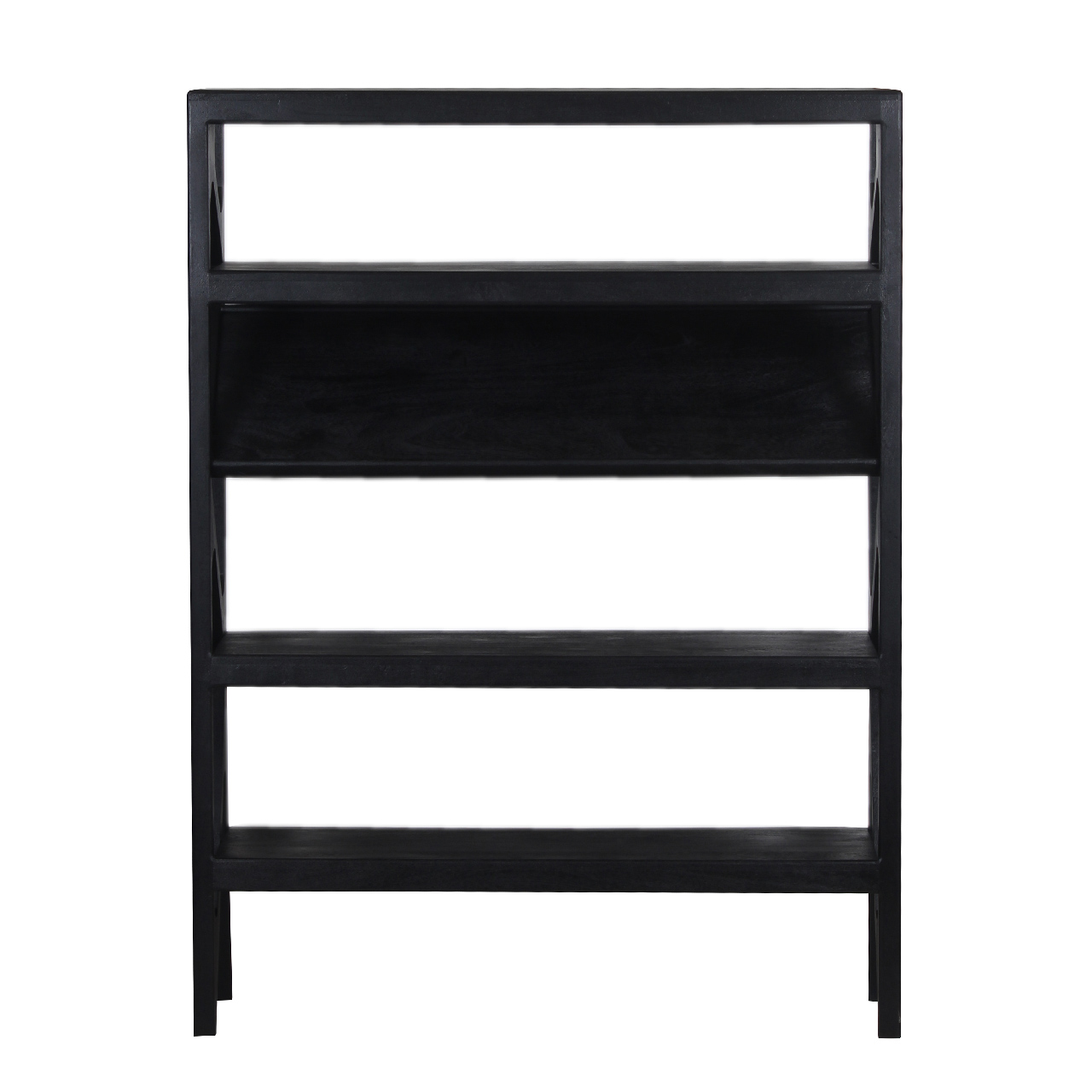 Canberra Acacia Wood Bookcase Large