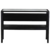 Canberra Acacia Wood Glass Top Console Table