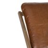 Carlo Acacia Wood Leather Chair