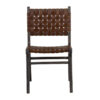 Carmel Mango Wood Leather Dining Chair