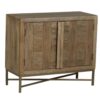 Carol Mango Wood Metal 2 Door Cabinet