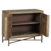 Carol Mango Wood Metal 2 Door Cabinet