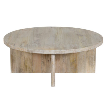 Cayman Mango Wood Round Coffee Table