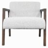 Celeste Wood Fabric Accent Chair