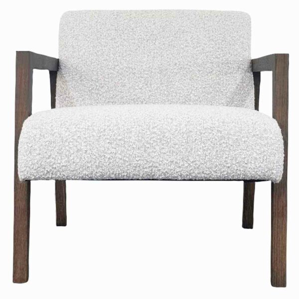 Celeste Wood Fabric Accent Chair