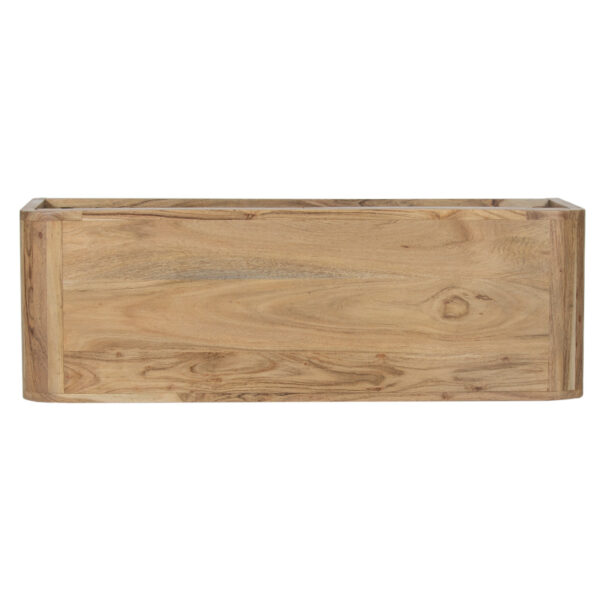 Celio Acacia Wood Entryway Bench With Drawer