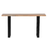 Clovis Acacia Wood Metal Console Table