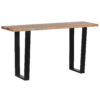 Clovis Acacia Wood Metal Console Table