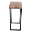 Clovis Acacia Wood Metal Console Table