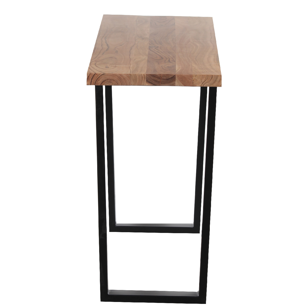 Clovis Acacia Wood Metal Console Table