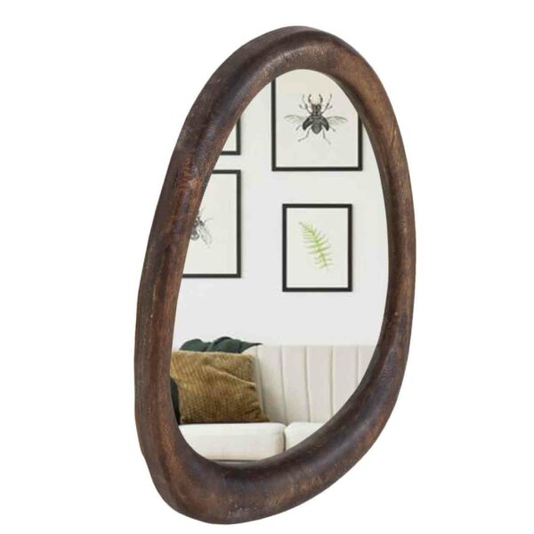 Cogno Mango Wood Small Mirror Walnut