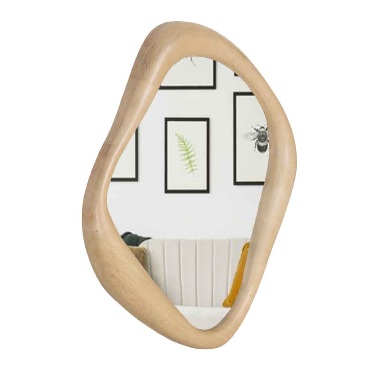 Congo Mango Wood Mirror Natural Oak