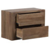 Daldas Mango Wood 2 Drawer Bedside Table