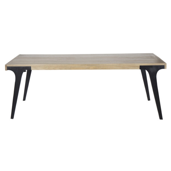 Dallas Mango Wood Metal Legs Extension Table