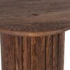 Dalta Round Oak Wood Side Table