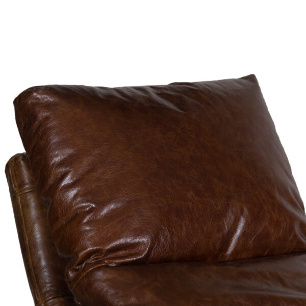 Damo Leather Metal Chair