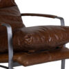 Damo Leather Metal Chair