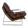 Damo Leather Metal Chair