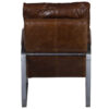 Damo Leather Metal Chair