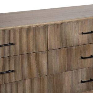 Damon Mango Wood 6 Drawer Dresser