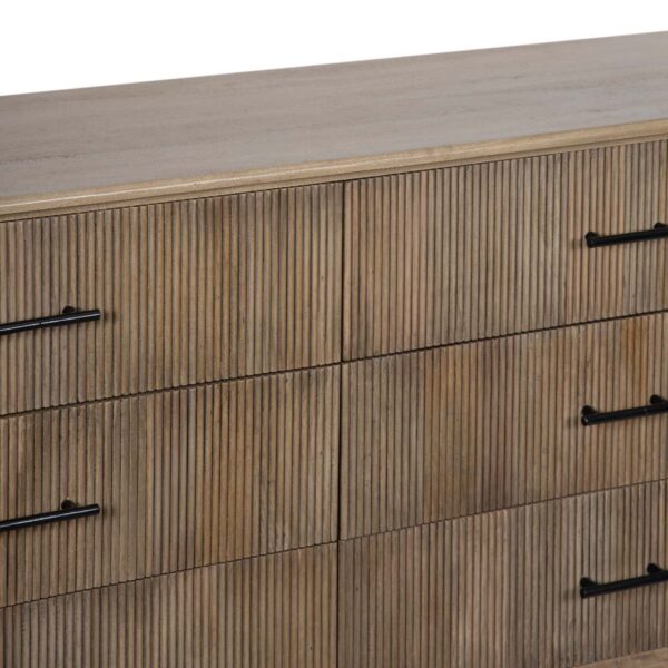 Damon Mango Wood 6 Drawer Dresser