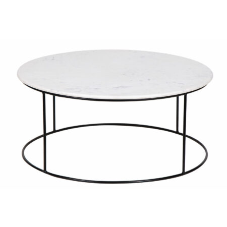 Dania White Marble Top Round Coffee Table Dania White Marble Top Round Coffee Table