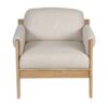 Dasmond Mango Wood Milano Fabric Arm Chair