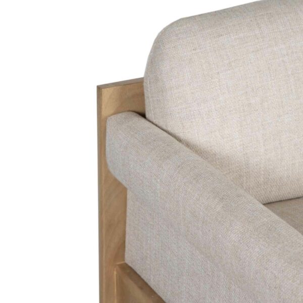 Dasmond Mango Wood Milano Fabric Arm Chair