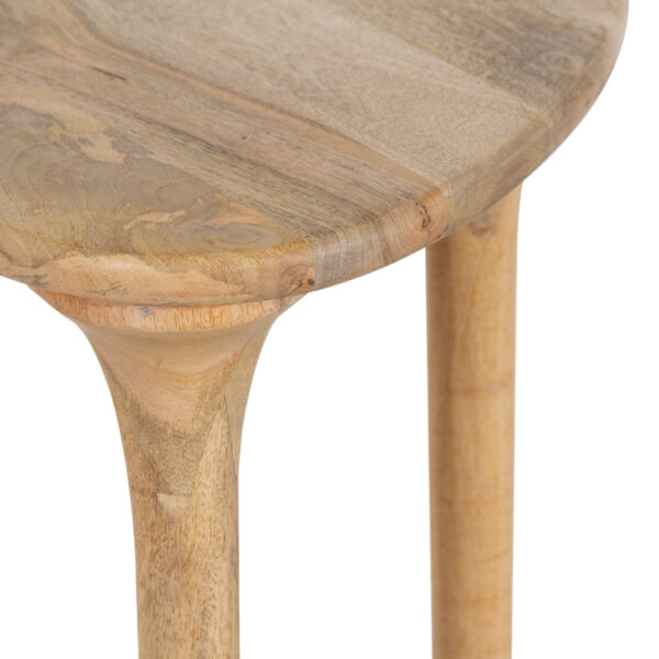 Delargo Mango Wood Side Table in Natural