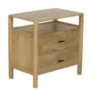 Dowen Mango Wood 2 Drawer Night Stand