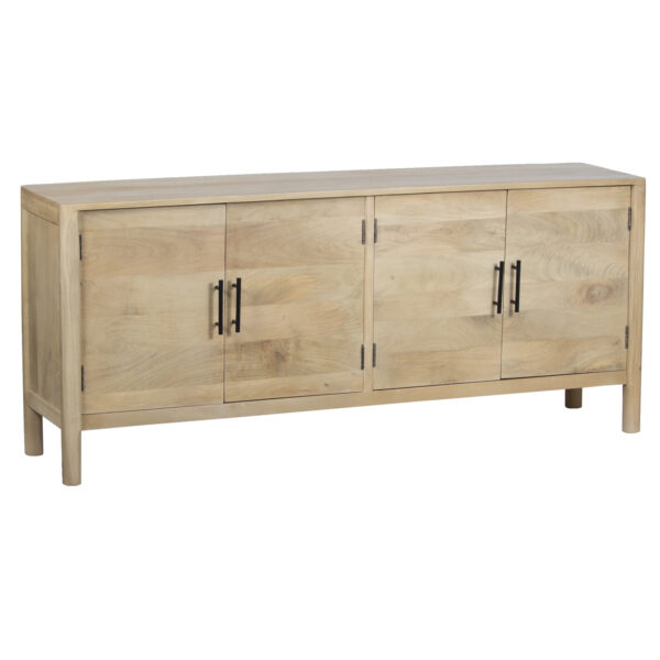 Dowen Mango Wood 4 Door Cabinet