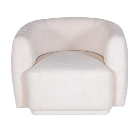Dublin Fleece Chair With Swivel - White Dublin Fleece Chair With Swivel - White