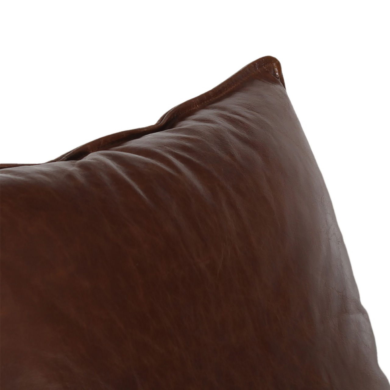 Ducal Black Metal Brown Leather Accent Chair D 1