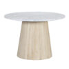 Eline Mango Wood Base Marble Top Dining Table